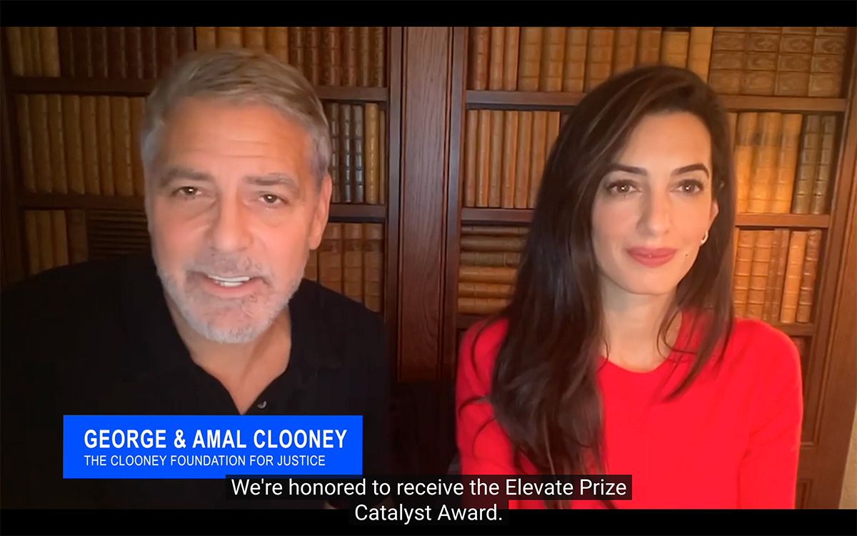 clooneys foundation video